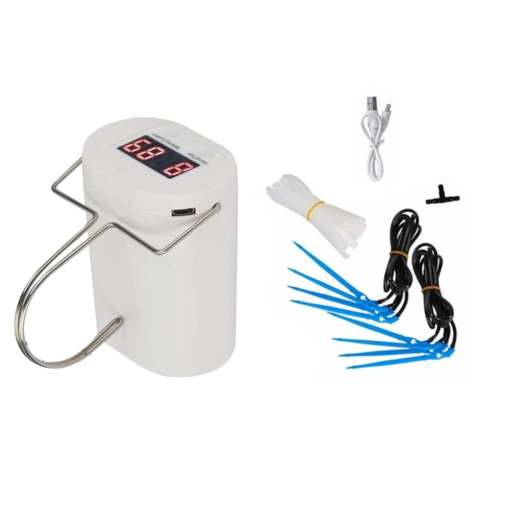 Electronic Watering Timer Device with Display Panel for Potted Plant Irrigation