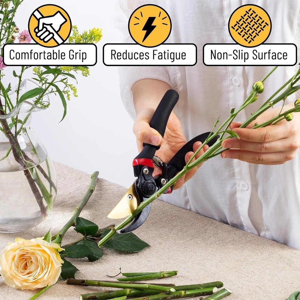 - Pruning Shears Garden Shears 8 Professional Titanium Blade Garden