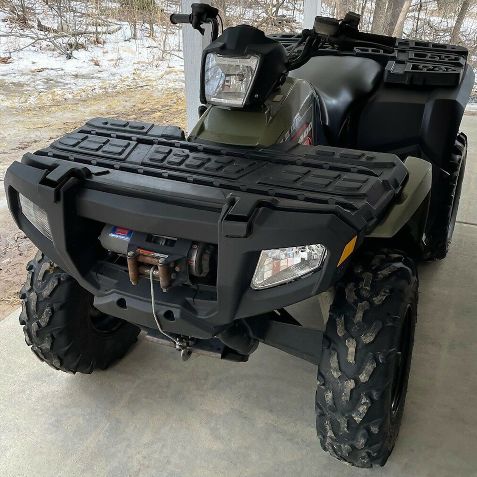 KOJEM Front Bumper for Polaris Sportsman 500 Touring Tractor 2005-10 Guard Black