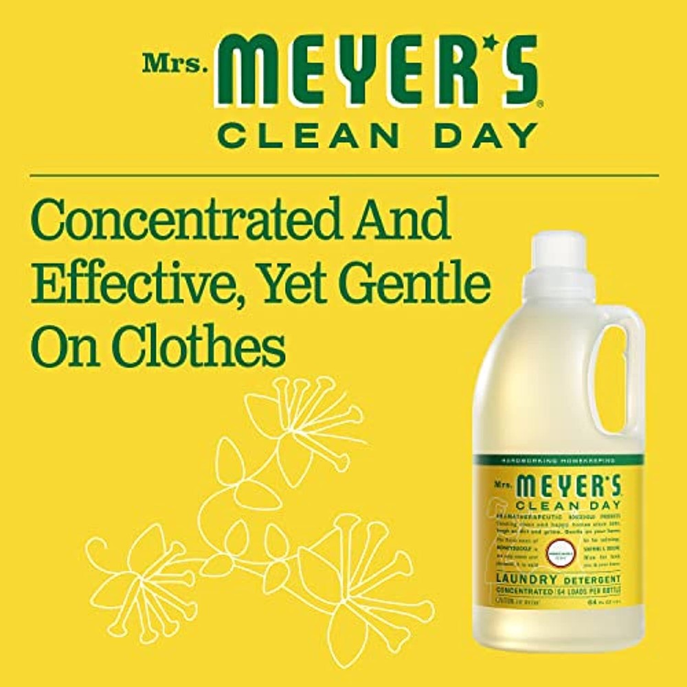 Mrs. Meyer's Clean Day's Liquid Laundry Detergent, Biodegradable Formula Infused