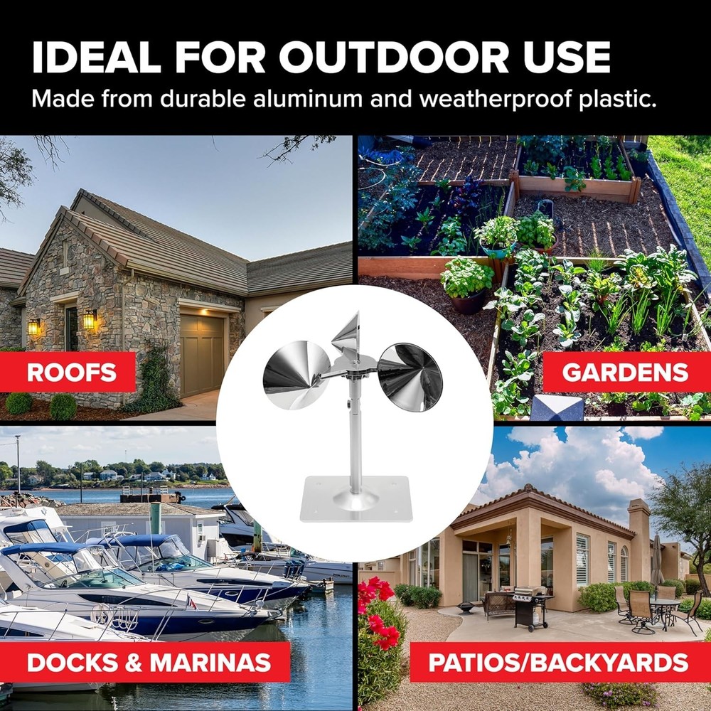 Sleek Reflective Spinning Deterrent for Pigeons & Sparrows - Weatherproof Design