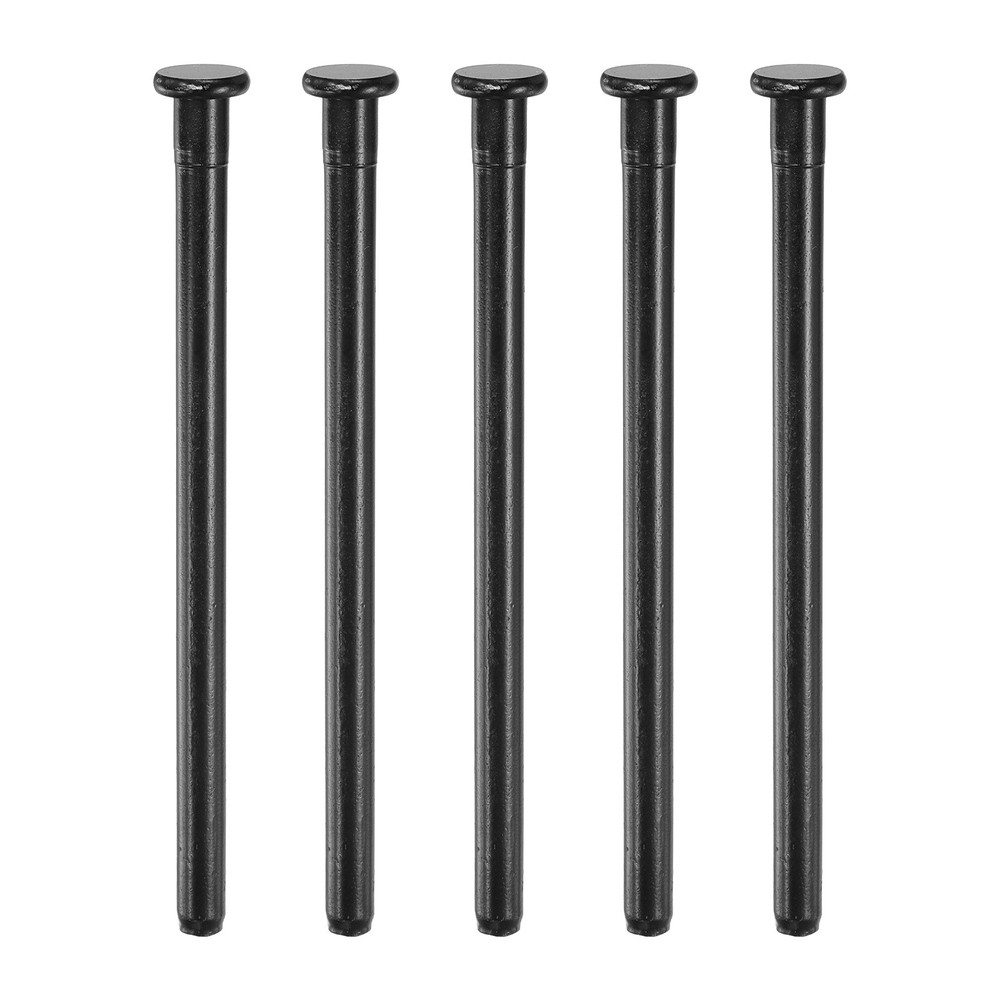 5Pcs Door Hinge Pins, 4 Inch Interior Door Hinge Security Pins, Matte Black