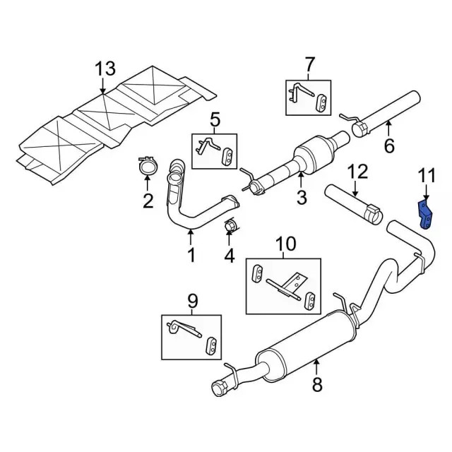 Genuine Ford Exhaust Bracket 4C2Z-5260-AA
