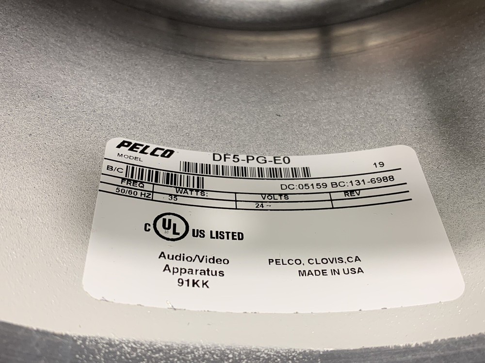 PELCO DF5KY-PG-E0V21A CAMERA DOME 