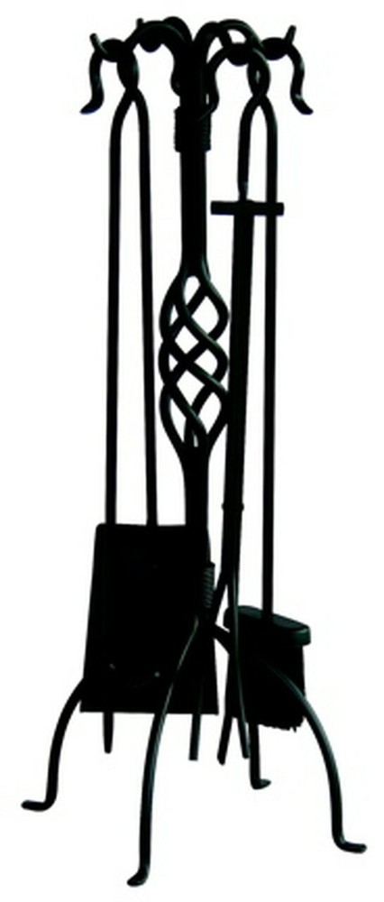 5 Piece Black Wrought Iron Toolset