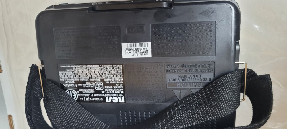 Rca Portable Dvd Player With 6"screen. Works. Includes Car Plug Only