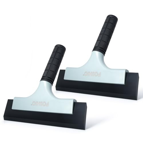 All-Purpose Car Window Squeegee, 2 Pack 8 inch Double Edge Squeegee Blades