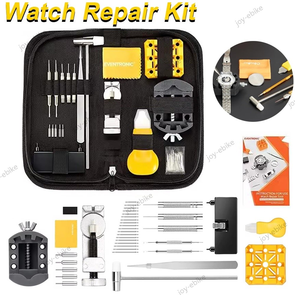 Watch Repair Repairing Tools Kit Case Remover Opener Bar Set Clock Tool