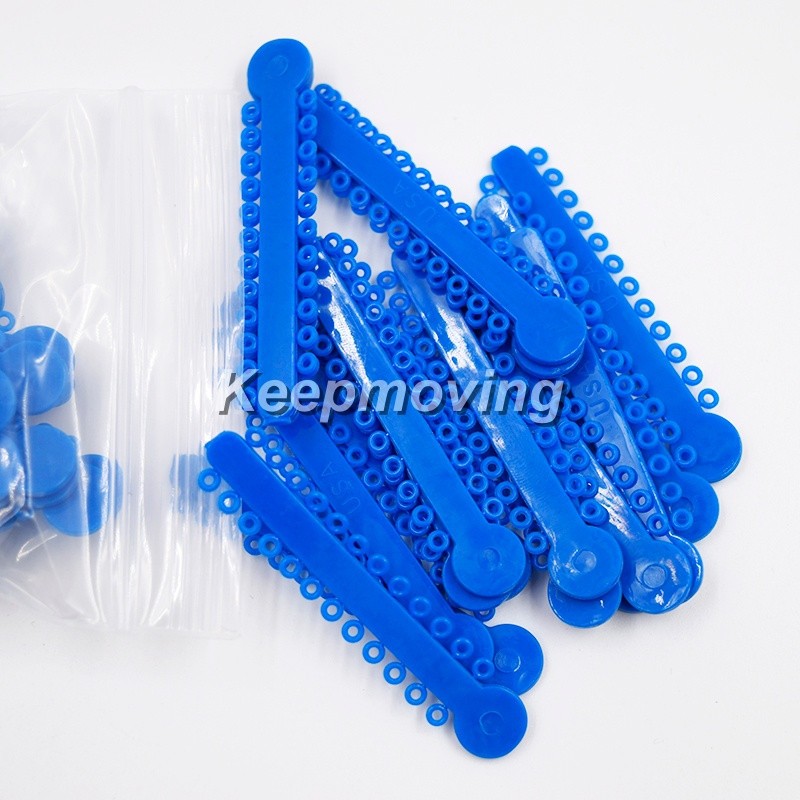 1040 Pcs/Pack Dental Orthodontic Ligature Ties Elastic Rubber Bands 44 Colors