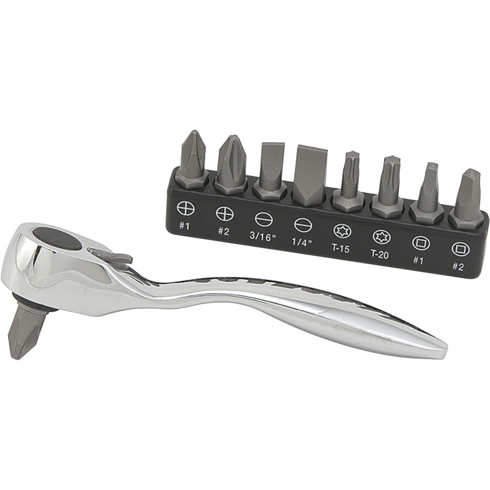 Klutch 11-Pc. Offset Micro Bit Driver Set, 1/4in. Drive