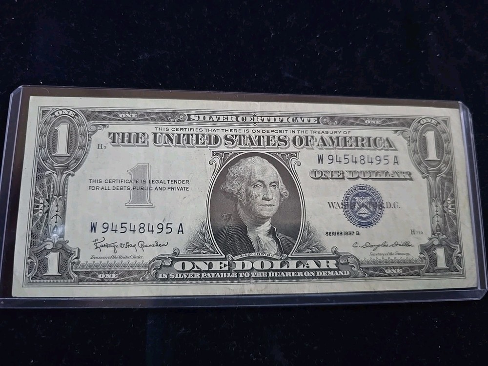 1957 B $1 Silver Certificate w/ Blue Seal Note