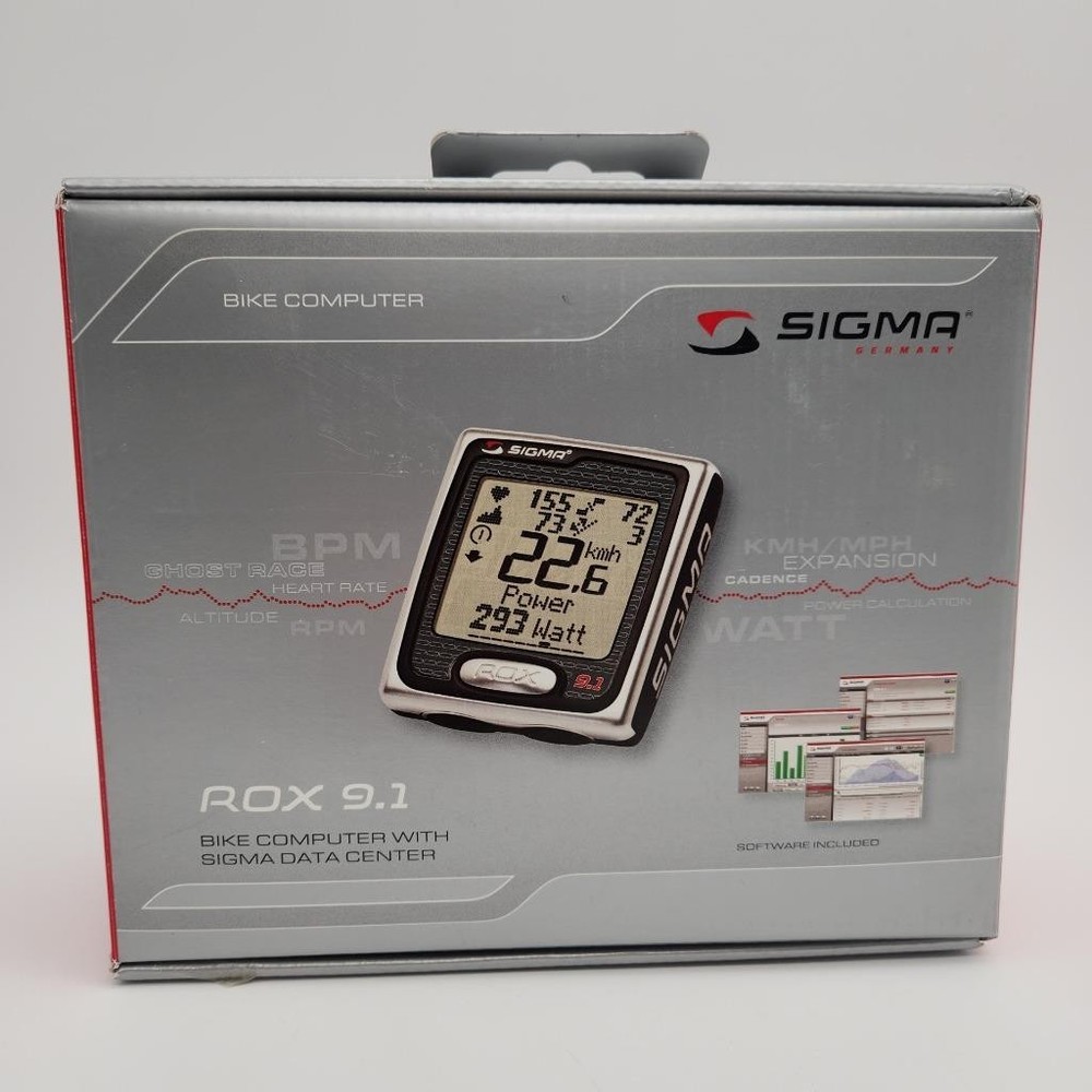 Sigma Rox 9.1 Bicycle Computer w/ Sigma Data Center Software Included OPEN