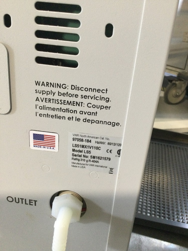 VWR BENCHTOP CHILLER LS5 - UNTESTED