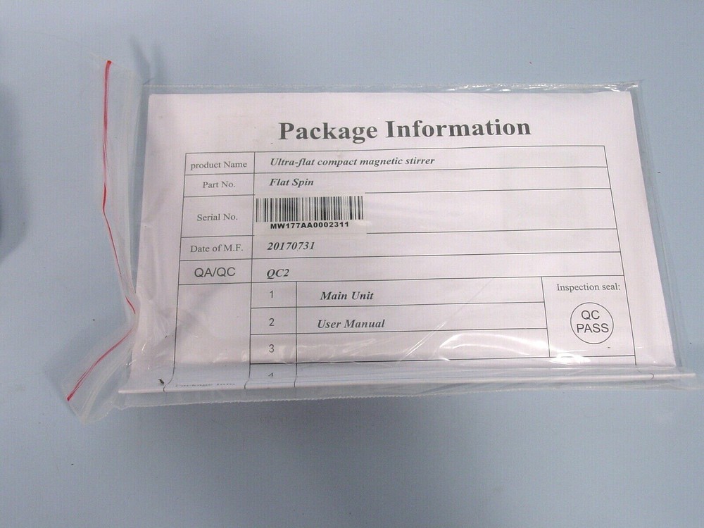 *DLAB 8030184000 Flat Spin Ultra-Flat Compact Magnetic Stirrer