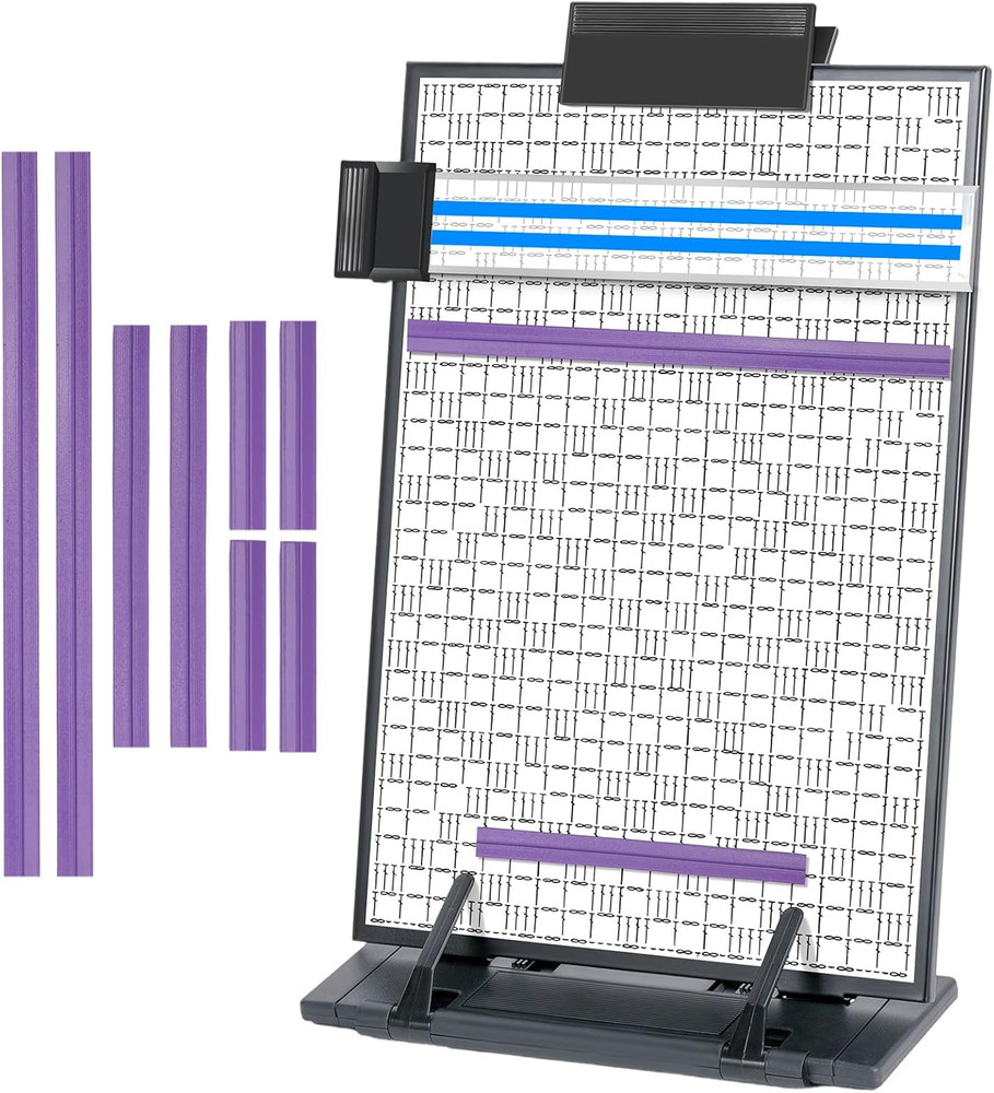 Paper Stand Chart Knitting Pattern Holder with 8 Replacement Magnets Cross Stitc