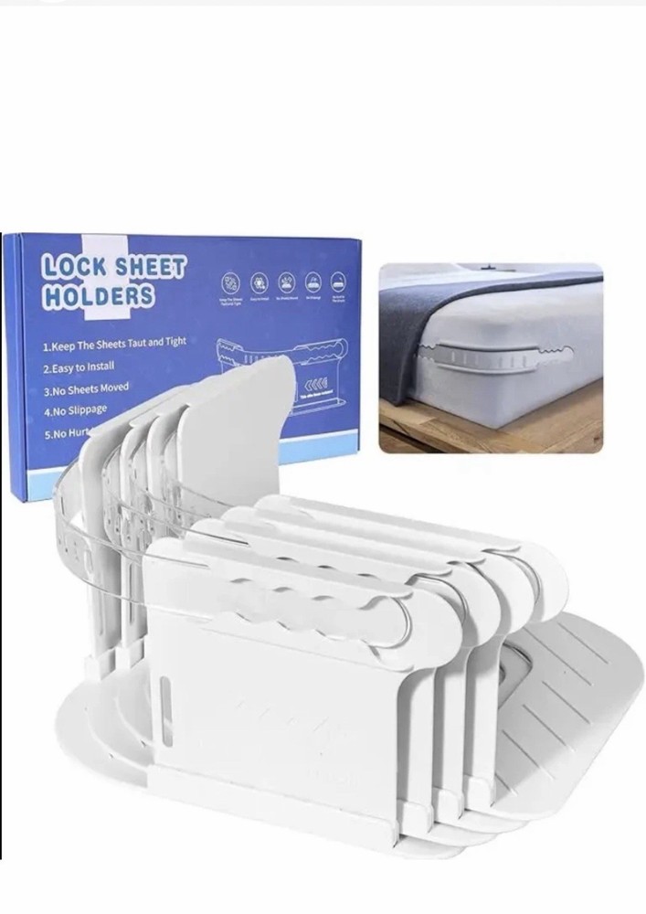 Lock Sheet Holders Keep Sheets Tight Heavy Duty Bed Sheet Holder Corner Fitted S