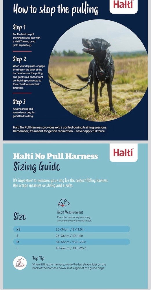 No Pull Harness Adjustable, Lightweight,Easy to Use. Reflective (M, Black)