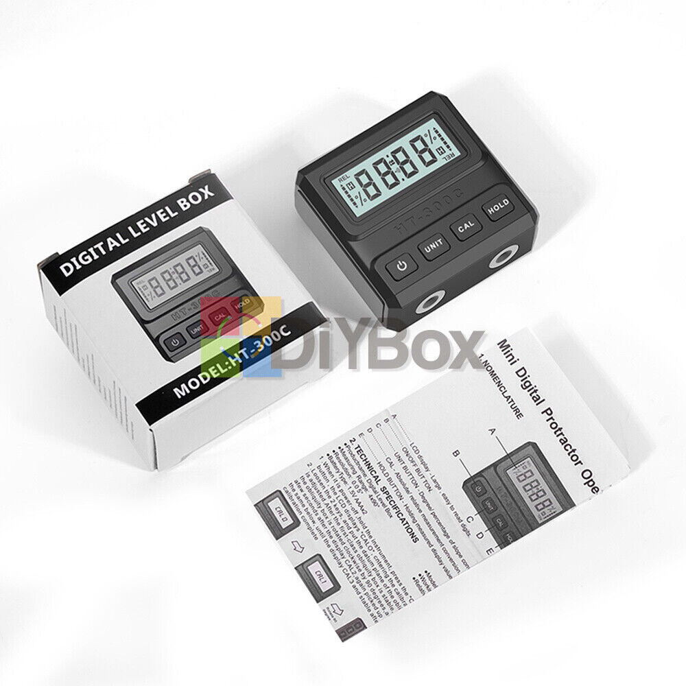 Magnetic Digital Protractor Angle Finder Bevel Gauge Inclinometer Level Meter