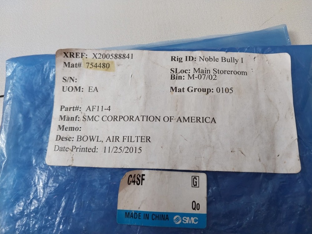 Smc c4sf air filter bowl