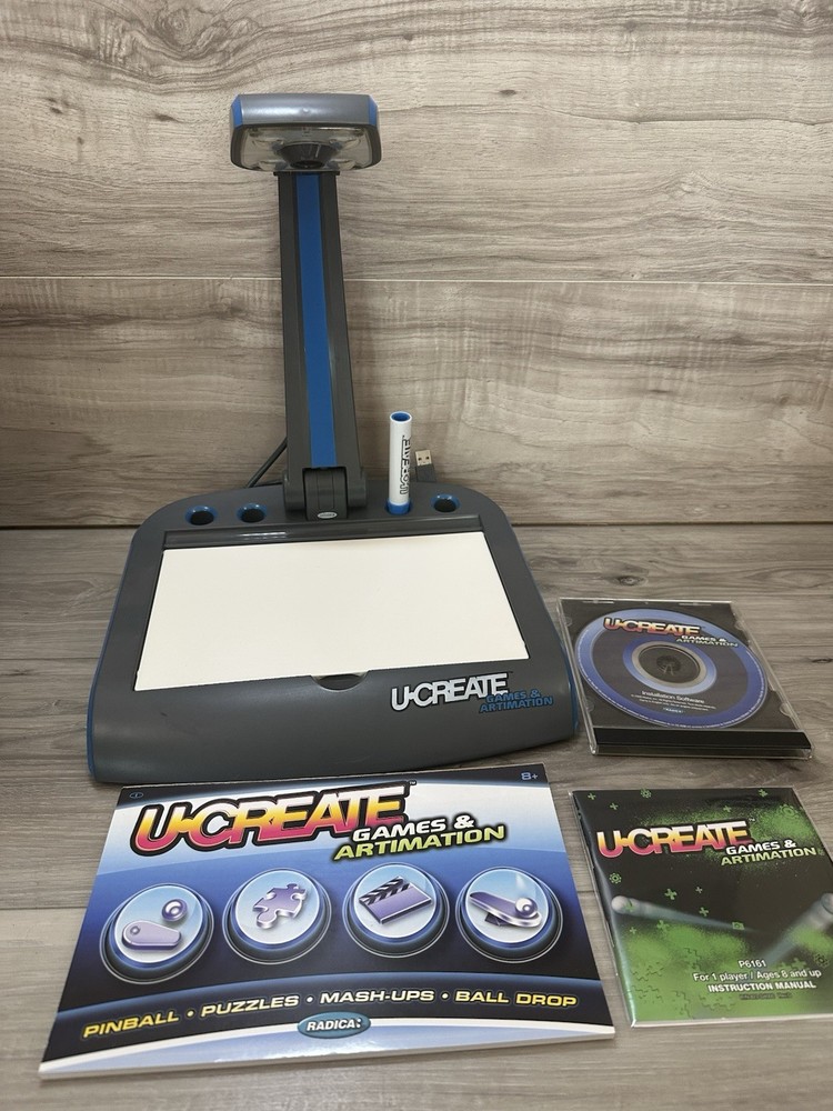 Radica U-Create Games and Artimation Built in Camera Mac PC With Box Free Ship