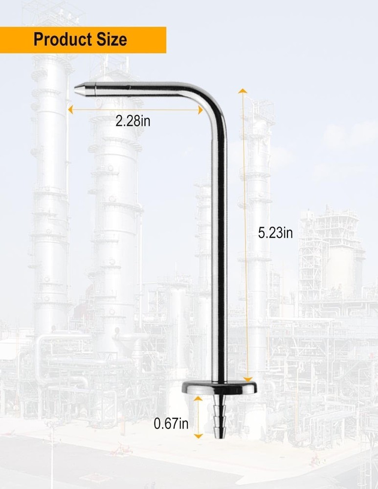 Versatile Static Pressure Probes - Two-Pack Compatible with Popular Manometers