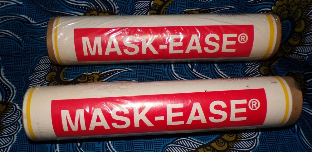 (2) vintage mask-ease screen making system tubes for waterbase screen printing