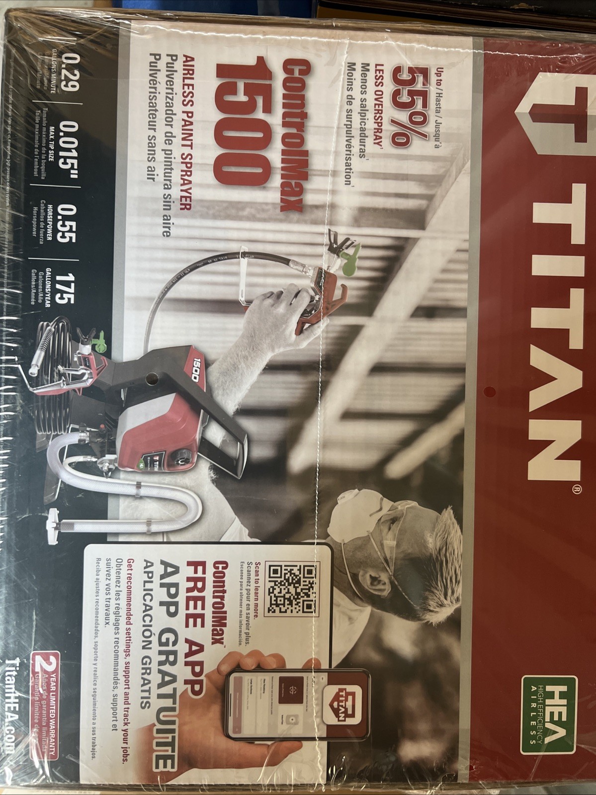 Ttian 0580005 ControlMax 1500 High Efficiency Airless Sprayer