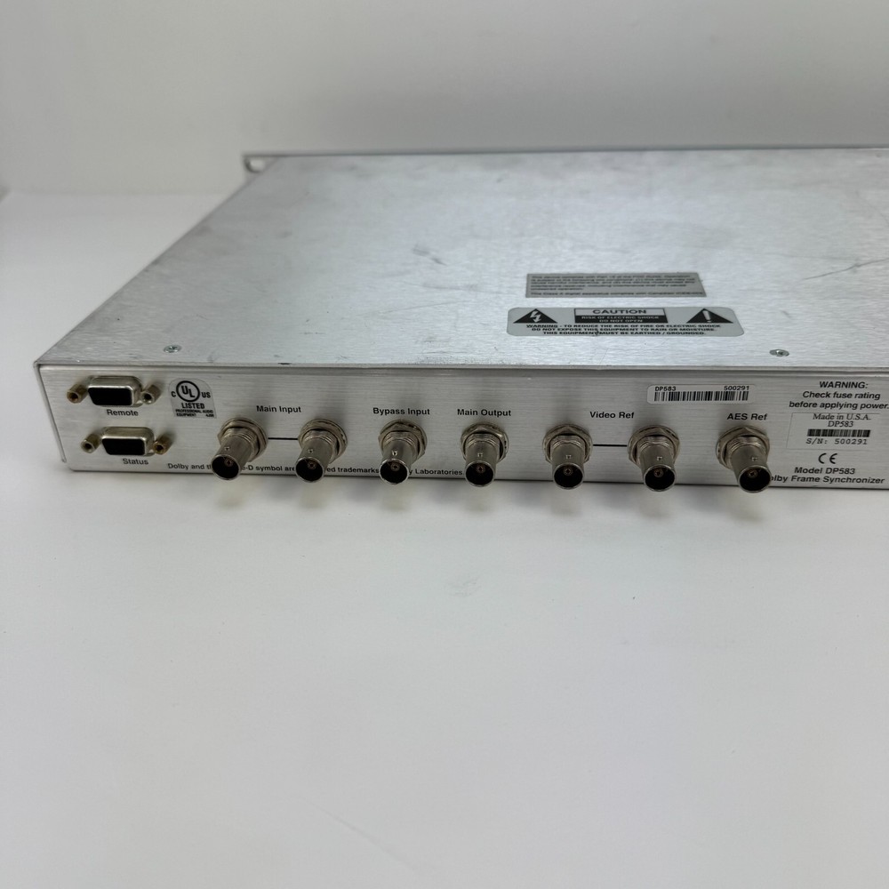 Dolby DP583 Audio Frame Synchronizer for Dolby E Broadcast & Studio Equipment