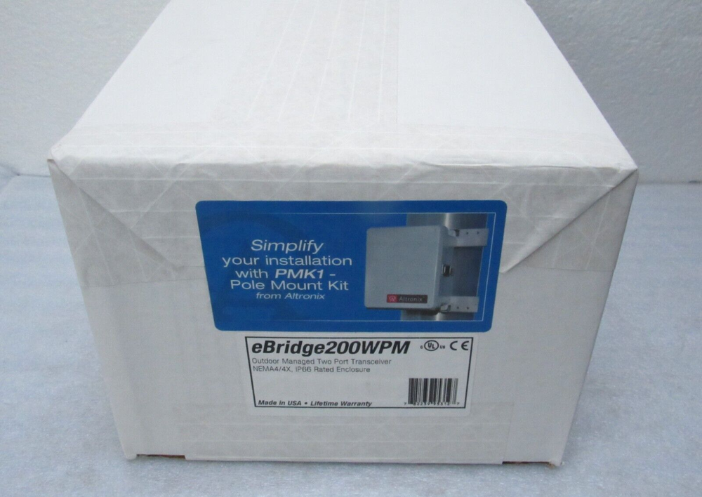 Altronix eBridge200WPM EoC or Long Range Ethernet 2 Port Transceiver [CTOKT]