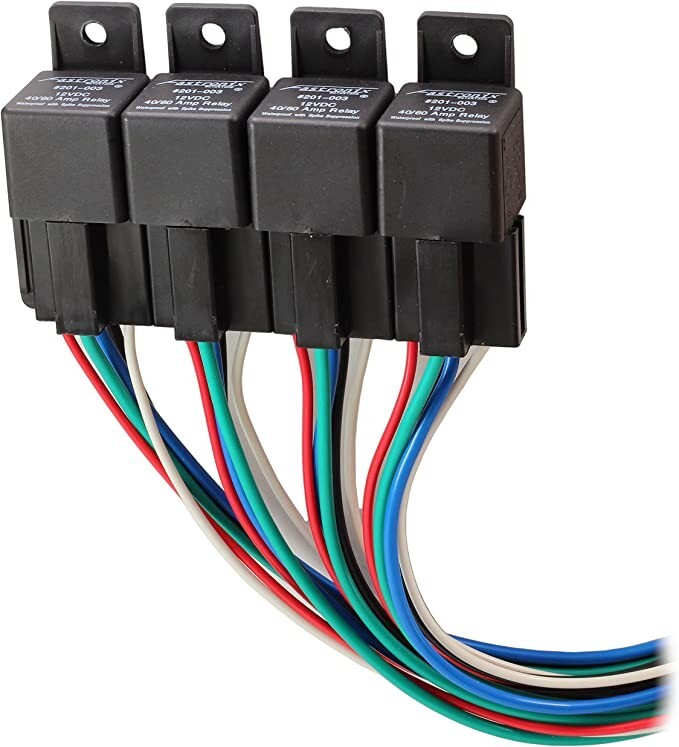 Fastronix High Current 40/60A Relay Panel with Interlocking Sockets 900-004