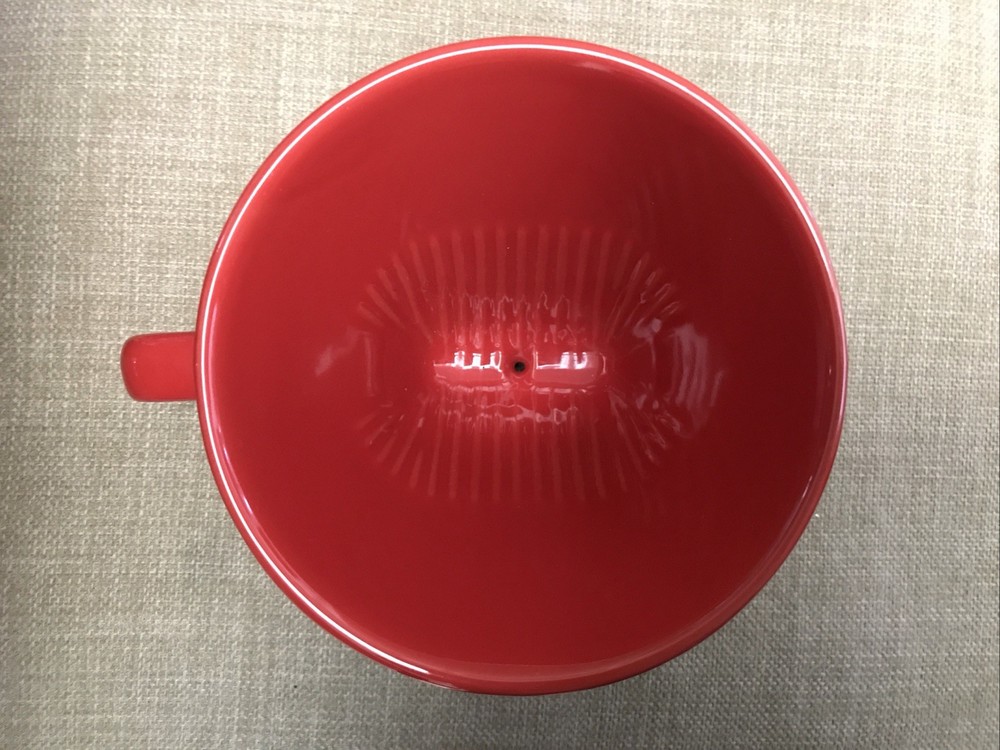 Red Pottery Pour Over Coffeee Maker Large