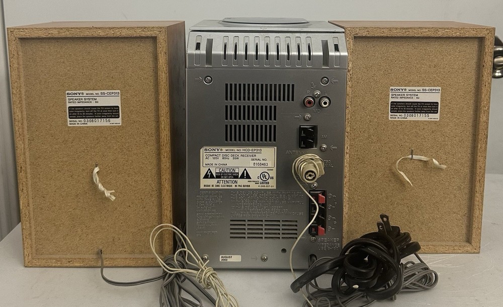 SONY CMT-EP313 Micro HI-FI Component System CD AM/FM Cassette Tested
