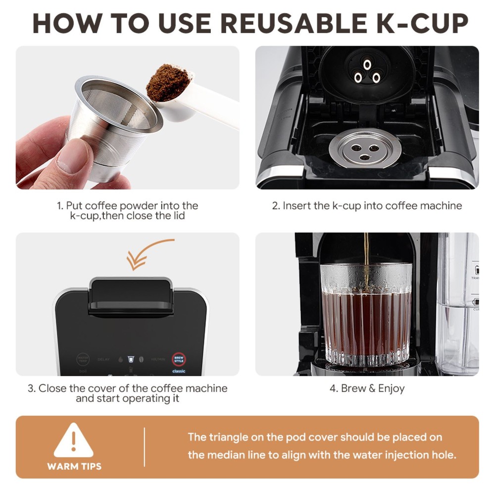 New Stainless Steel Capsule Filter Shell Accessory For Ninja Coffee Machine