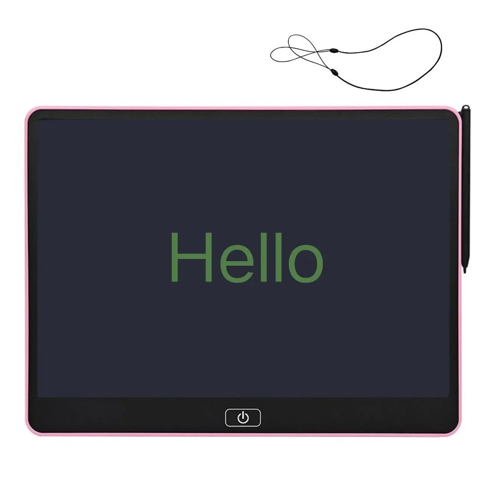 Kid-Friendly Single Color LCD Writing Tablet - Drawing & Learning Pad-Pink