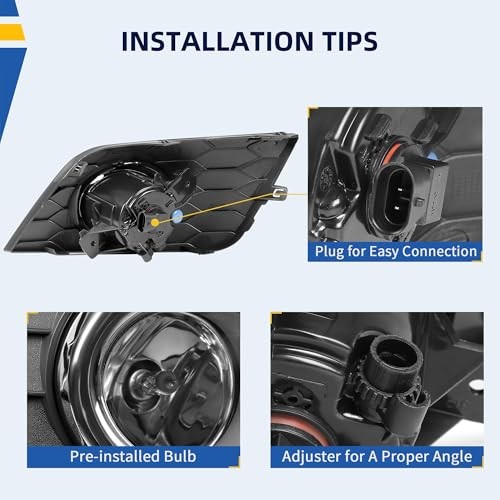 Fog Light Compatible with 2016-2019 Sentra, Fog Lamp Assemblies Replacement