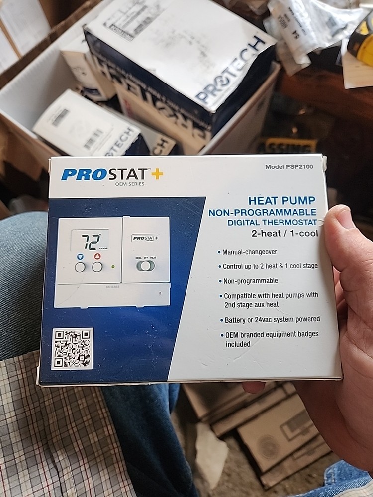 Prostat+ Model PSP2100 Non Programmable Thermostat Digital Heat Pump