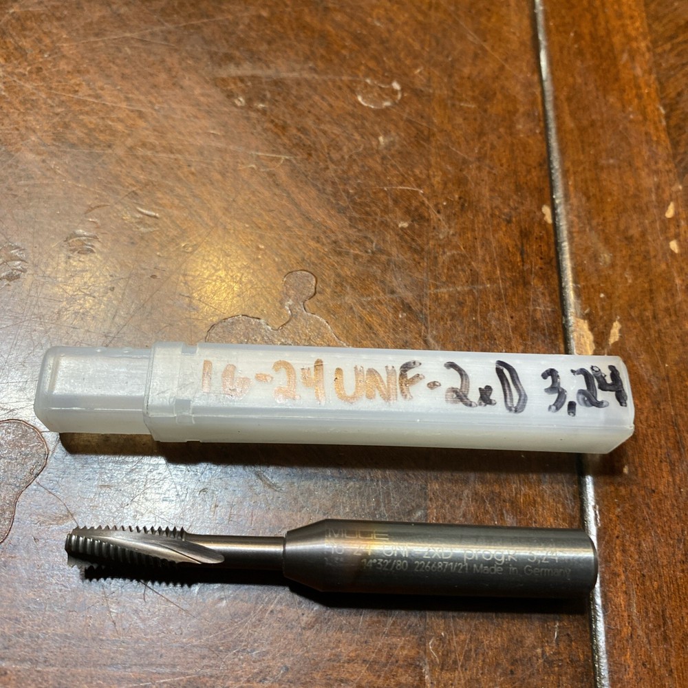 Qty.1 Emuge Solid Carbide Thread Mill 16-24 UNF-2xD 3,24 (D8)