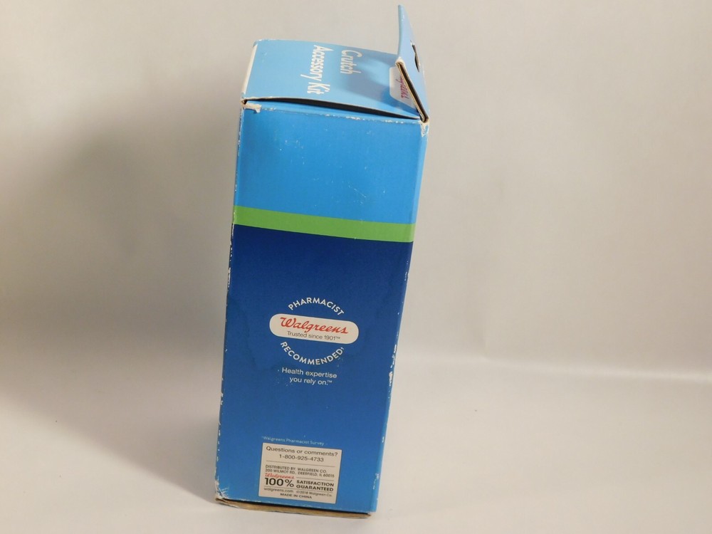 Walgreens Crutch Accessory Kit Gray New in Pkg.