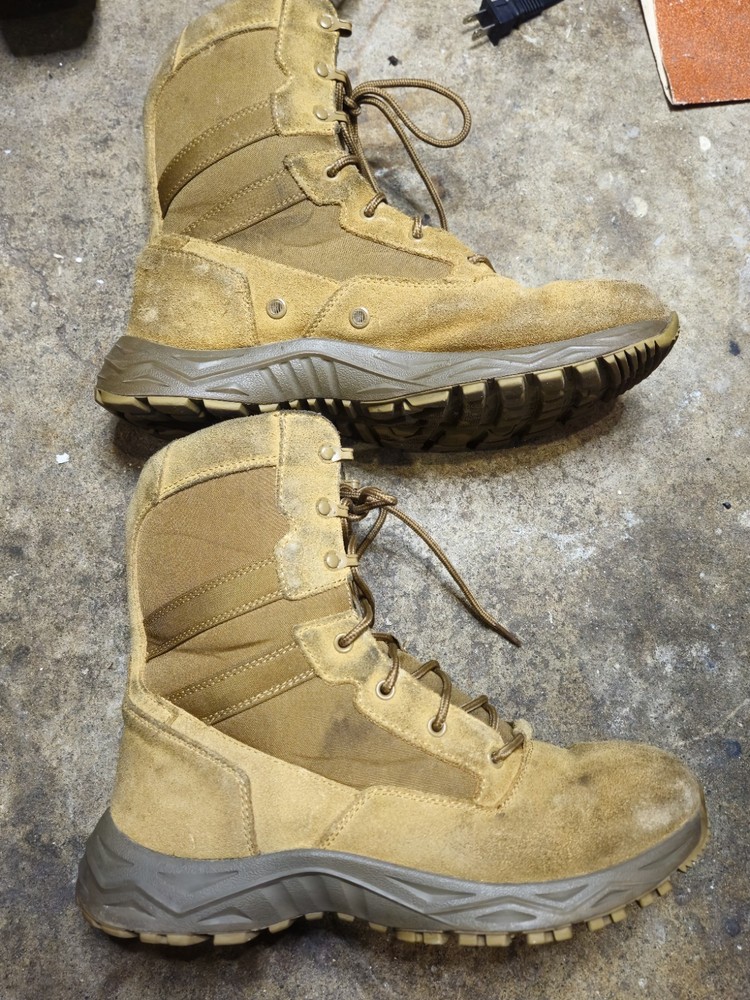 Size 10 INTERCEPTOR Frontier 6" Tactical Combat Boots Men's Brown Suede