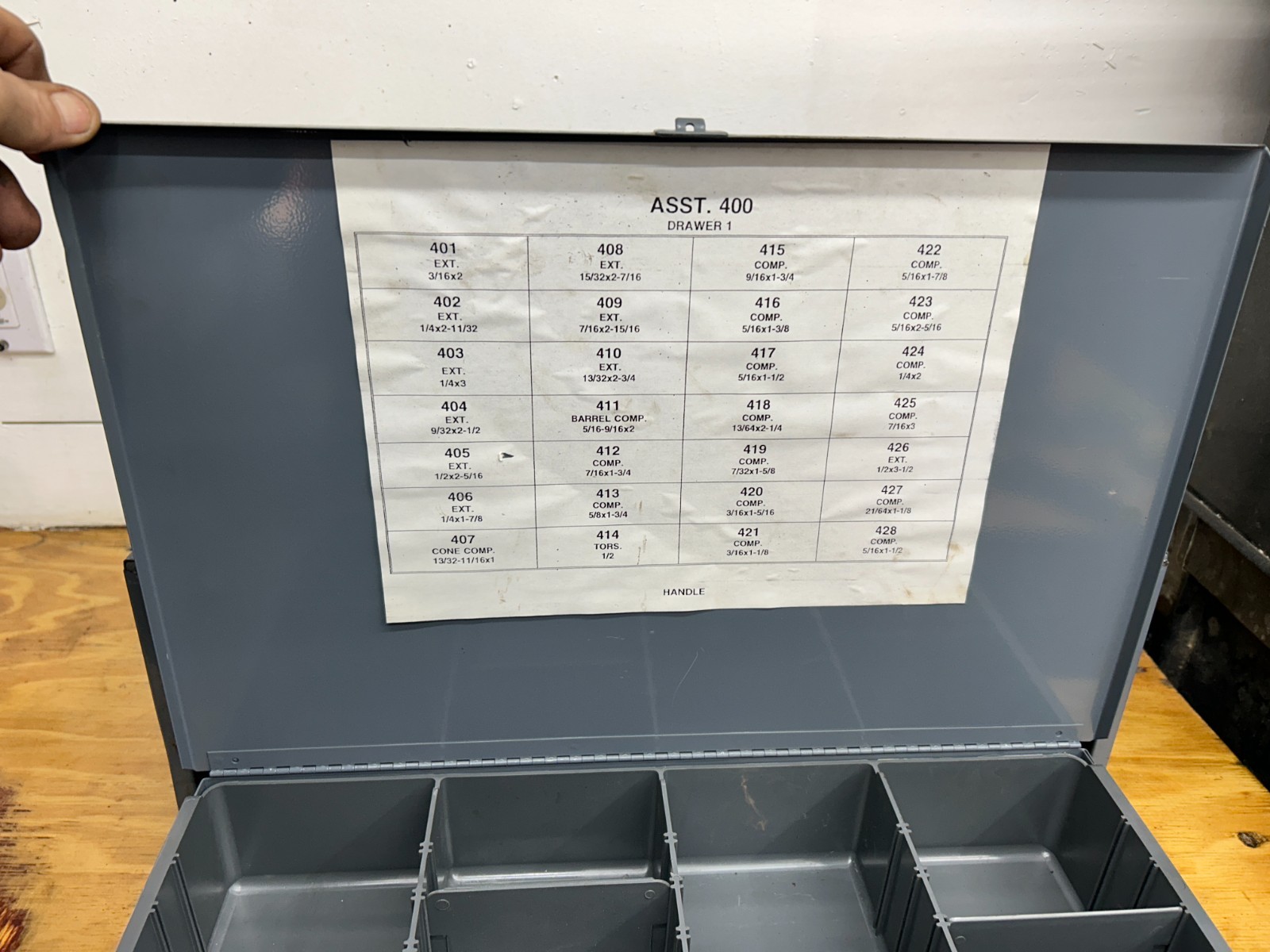 Durham Mfg Two Drawer Cabinet Removable and Divided Approximately 20"W 16"D 8"T