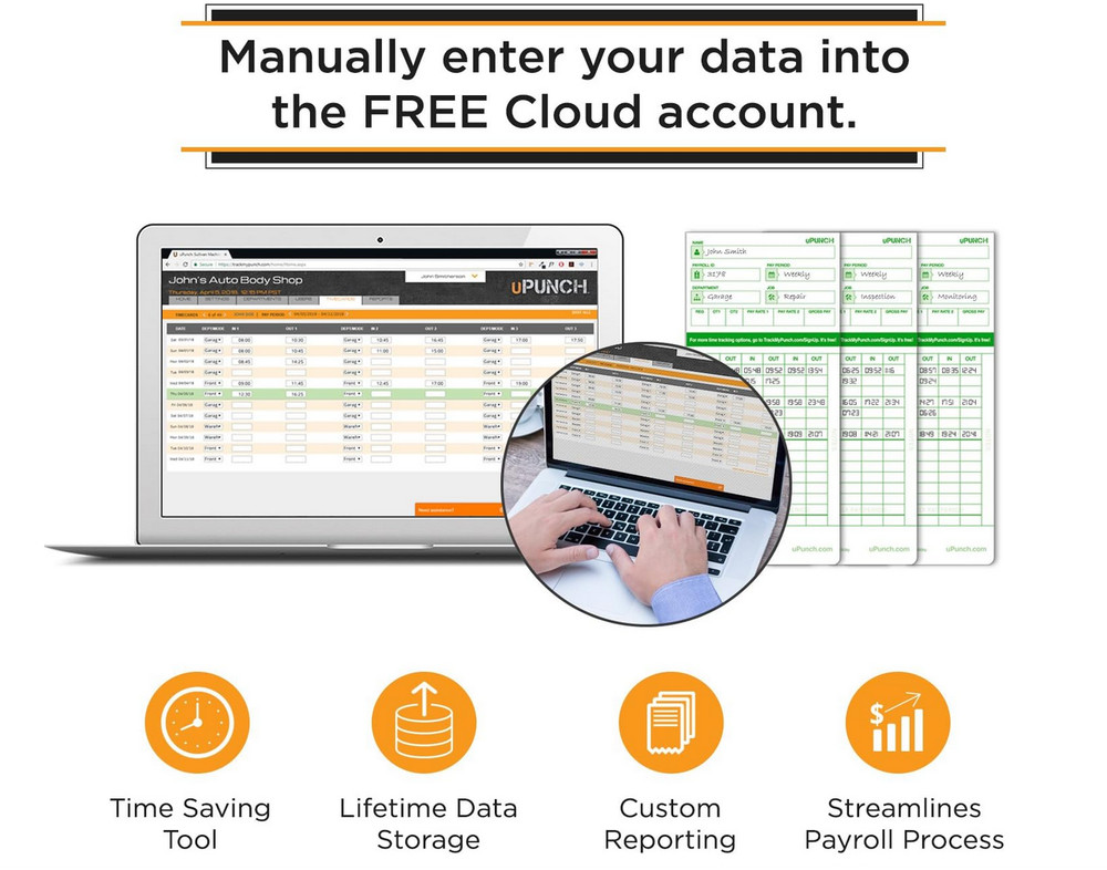 uPunch HN3500 Advanced Time Clock Bundle for Small Business: Complete...