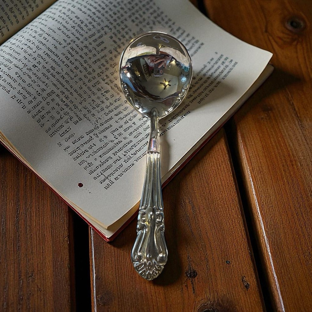 Silver Plated Ladle 6.5" long with original box EUC