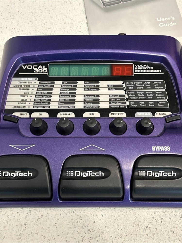DigiTech Vocal 300 Vocal Multi-Effects Complete Box
