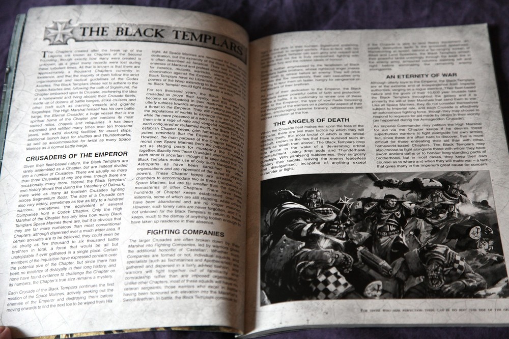 Warhammer 40k, Black Templars Codex, 4th Edition, 2005, Games Workshop