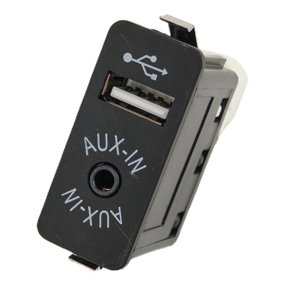 AUX USB Interface Panel Cable Adapter And Socket USB2.0 Black Cable For