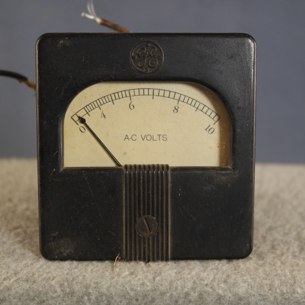 GE General Electric AC Volts Panel Meter 10 Volt Scale tested Accurate