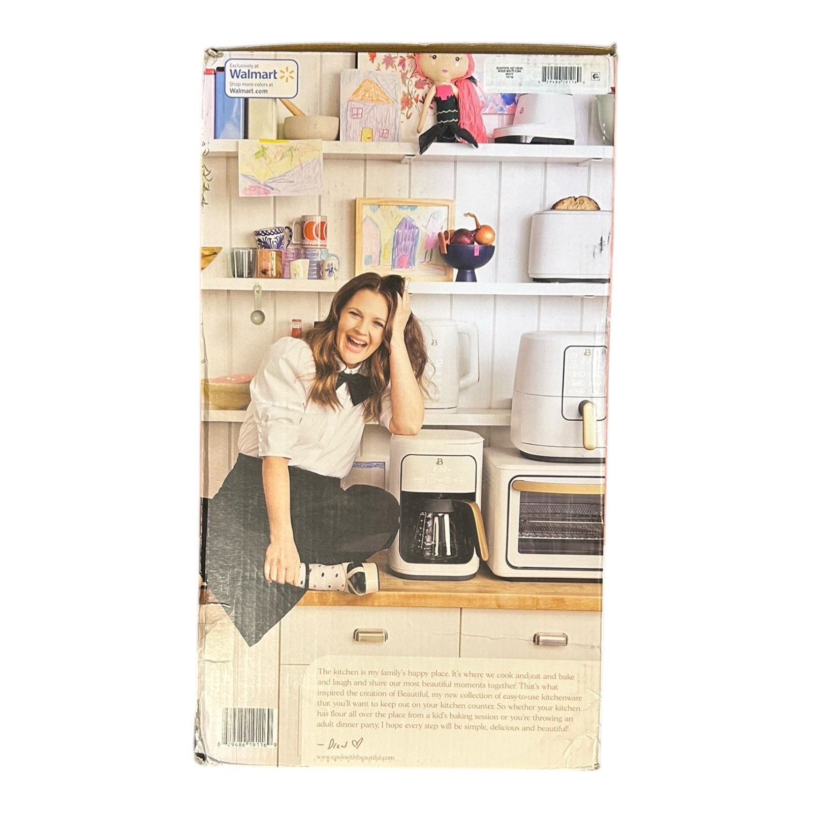 Beautiful 5.3 Qt Stand Mixer Drew Barrymore White w/ Stainless Steel Bowl New