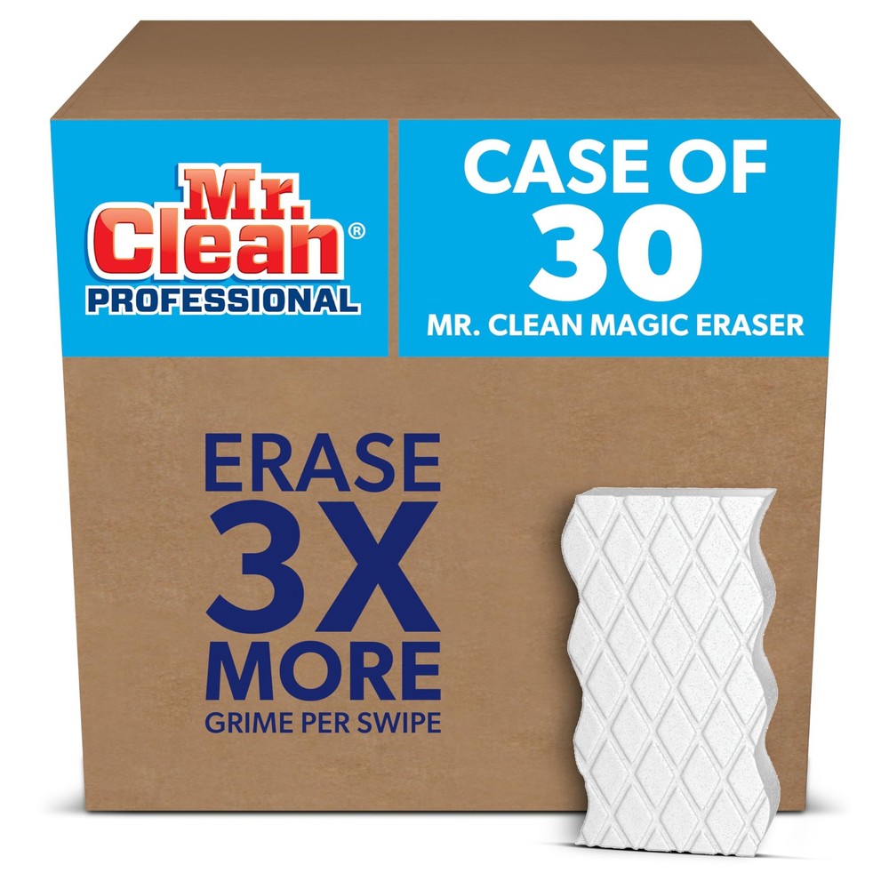 Mr. Clean Magic Eraser Extra Durable, 4.6 X 2.4, 0.7" Thick, White, White