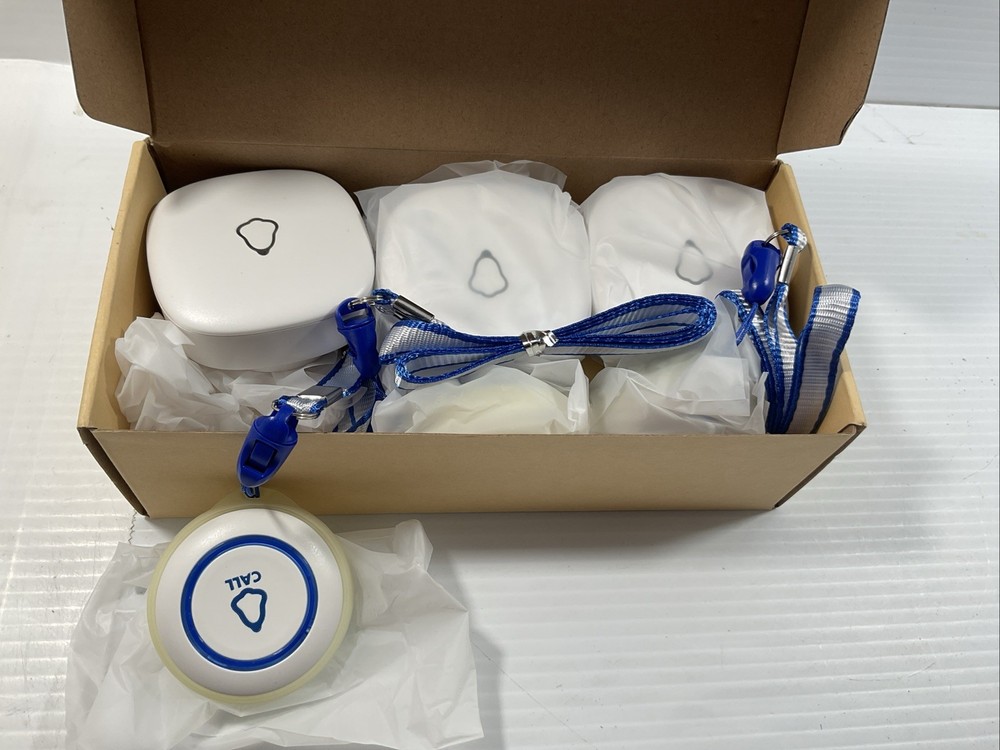 Stechro Wireless Caregiver Call Button System 3 Buttons 3 Receivers SOS Alert