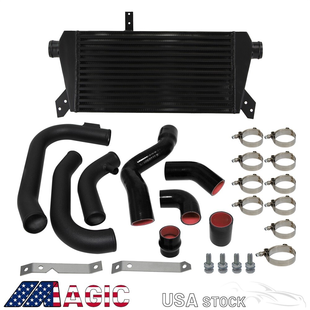 Front Mount Intercooler Pipe Kit For Audi A4 1.8T Turbo B6 Quattro 02-06 Black